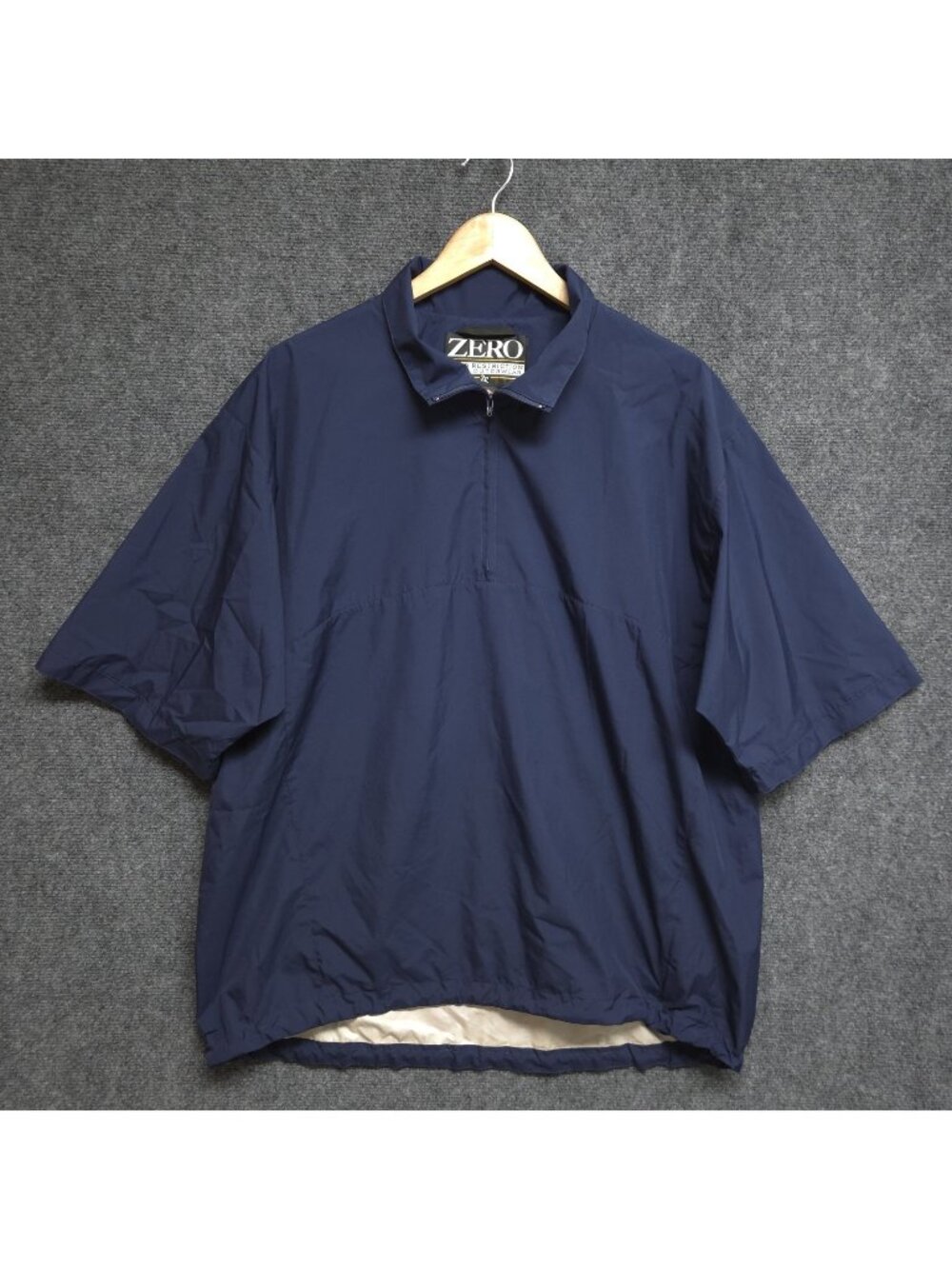ZERO Restrictions WindStopper Mens Large Golf Outerwear 1/4 Zip Short Sleeve